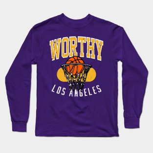 Vintage 90's Los Angeles Basketball Long Sleeve T-Shirt